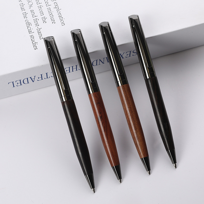 Business wooden pen, high-quality rosewood metal pen, ballpoint pen