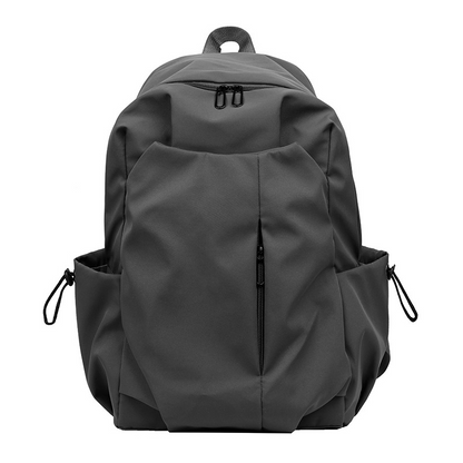 New large-capacity high school backpack for boys and girls, simple solid color casual short trip business trip travel backpack