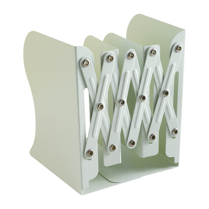 Telescopic minimalist student book stand with book clips, simple book back, iron desktop bookshelf, macaron colors