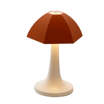 Mushroom-shaped decorative lamp, Nordic minimalist rechargeable table lamp, bedroom bedside lamp, LED small umbrella table lamp.