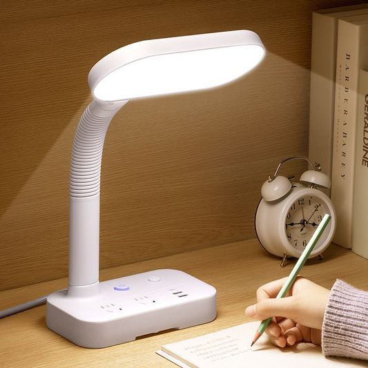 Table lamp socket, eye-protection, multi-functional power strip with USB, home bedroom bedside lamp power strip