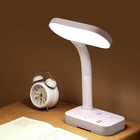 Table lamp socket, eye-protection, multi-functional power strip with USB, home bedroom bedside lamp power strip