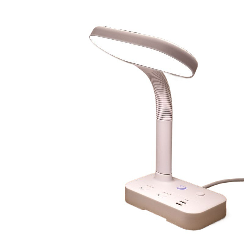 Table lamp socket, eye-protection, multi-functional power strip with USB, home bedroom bedside lamp power strip