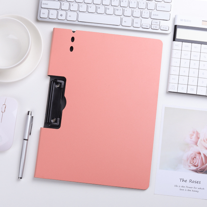 Folder board, horizontal and vertical, for documents, reports, handouts, archives, double-clip multi-functional book clips, student writing pads