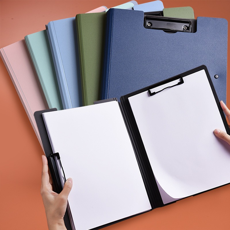 Double-sided flip-style office A4 document organizer, student writing clip, book clip, foam clip.