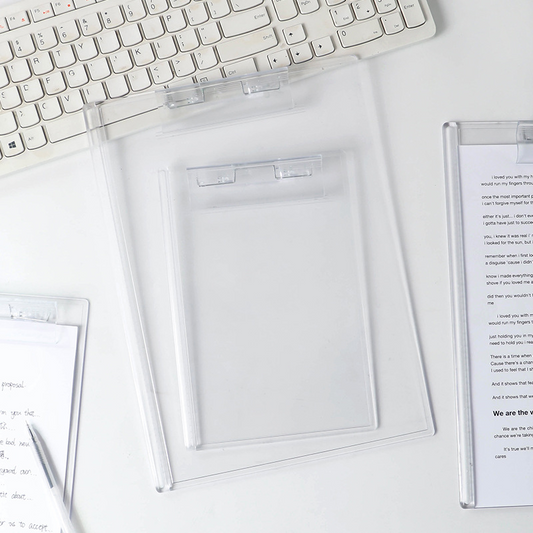 Acrylic folder transparent A4 clipboard multi-functional clipboard student writing mat test paper clip