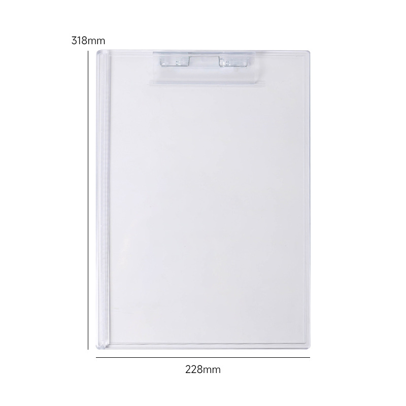 Acrylic folder transparent A4 clipboard multi-functional clipboard student writing mat test paper clip