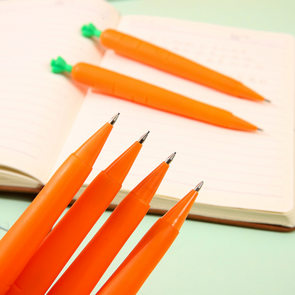 Simulated carrot-shaped mechanical pencil