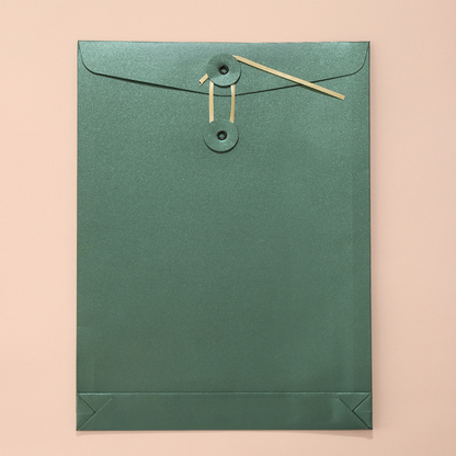 High-end colored pearlescent paper A4 document folder, file folder, thickened large capacity clothing packaging paper bag