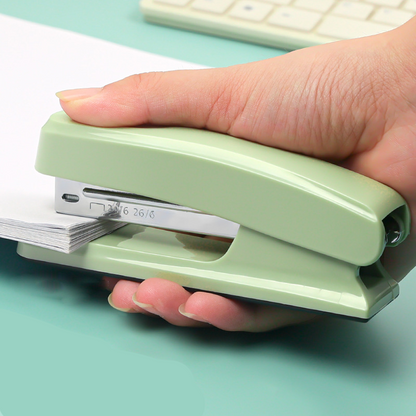 Morandi color labor-saving stapler small portable binding machine student stapler office
