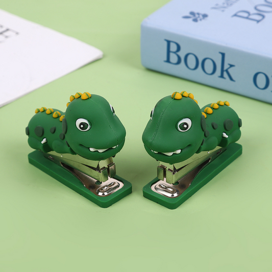 Cute little dinosaur cartoon stapler, mini creative stapler, portable #10 stapler