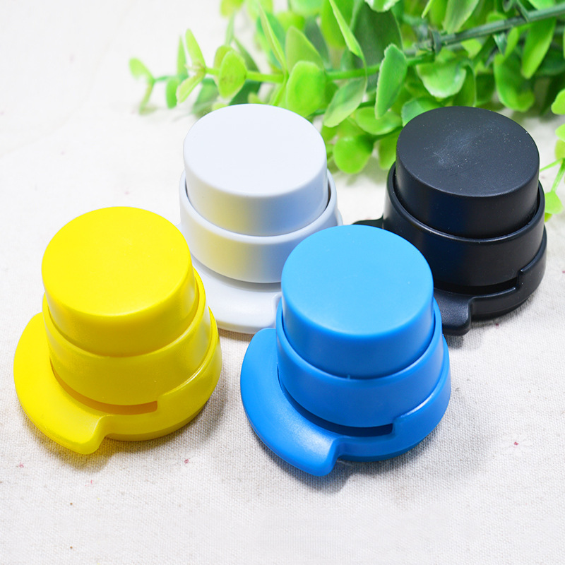 Environmentally friendly needleless stapler, staple-free office and school supplies