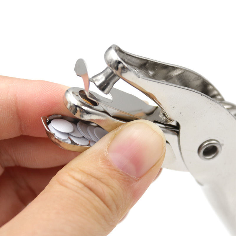 Manual hole puncher for single-hole A4 paper loose-leaf round holes, 6mm/3mm binding hole puncher, stationery.