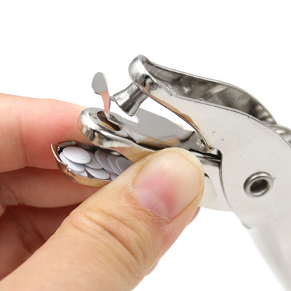 Manual hole puncher for single-hole A4 paper loose-leaf round holes, 6mm/3mm binding hole puncher, stationery.