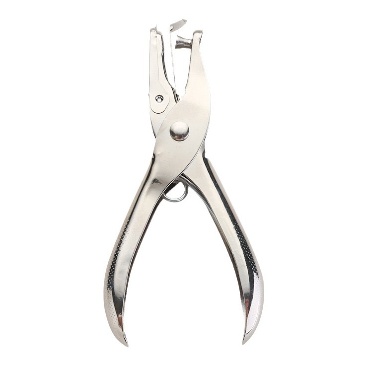 Manual hole puncher for single-hole A4 paper loose-leaf round holes, 6mm/3mm binding hole puncher, stationery.