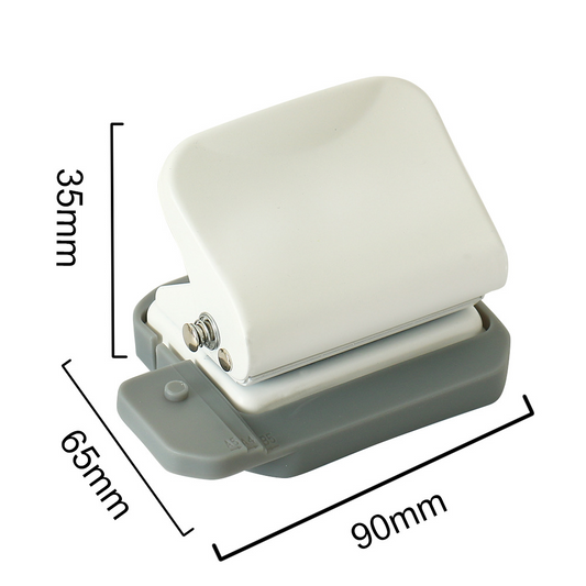 6-hole loose-leaf notebook hole punch, small hole punch for student journals, six-hole paper hole punch, creative office supplies.