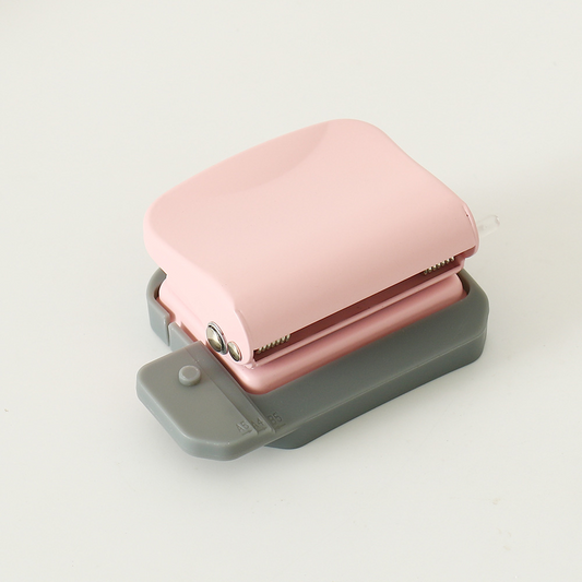 6-hole loose-leaf notebook hole punch, small hole punch for student journals, six-hole paper hole punch, creative office supplies.
