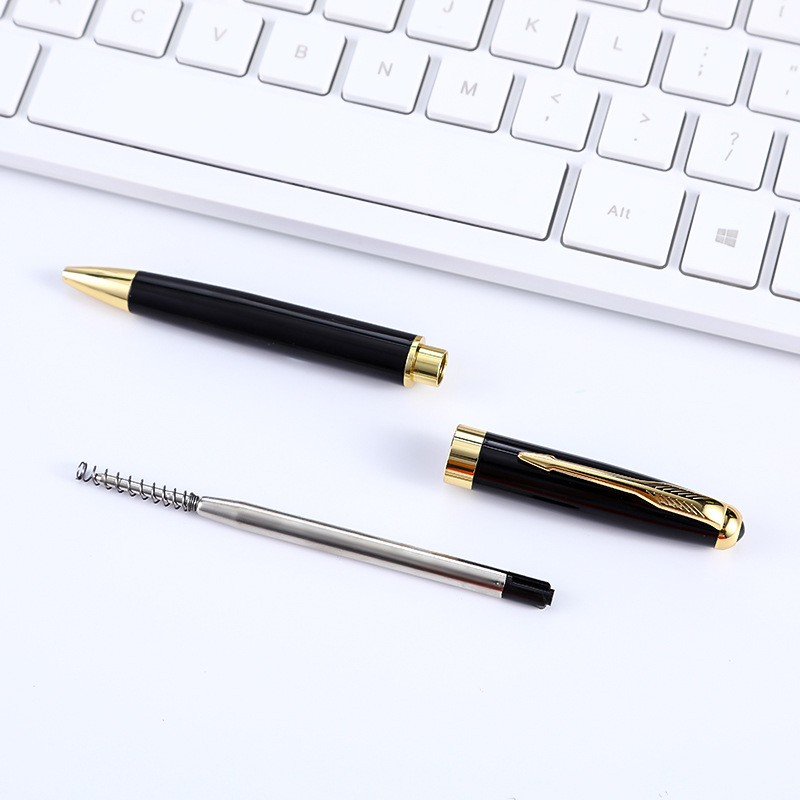 Metal rotary ballpoint pen, office use, atomic pen