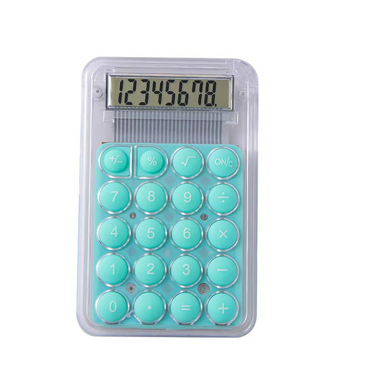 Mini calculator, cute and portable counter, high-value transparent