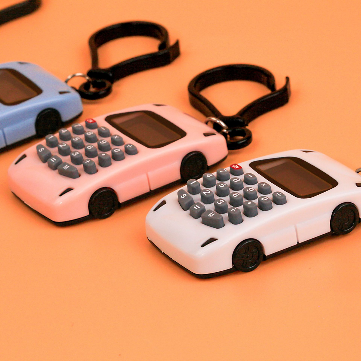 Mini portable keychain, cute student calculator, small handheld 8-digit calculator