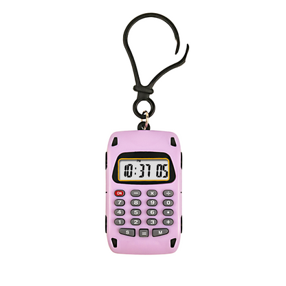 Mini portable keychain, cute student calculator, small handheld 8-digit calculator