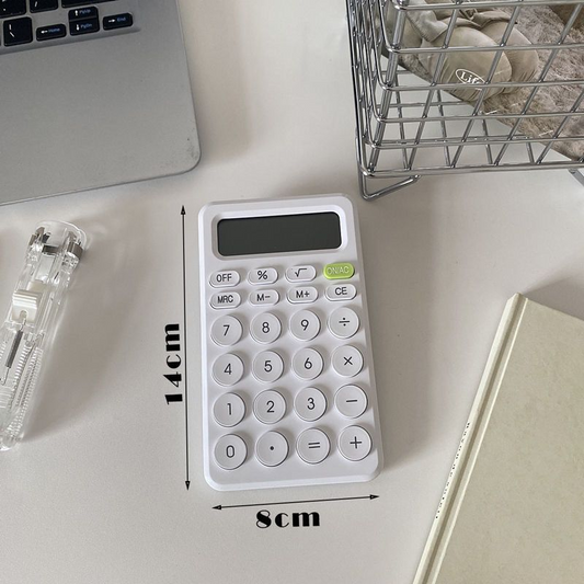 Compact calculator, silent and simple for financial accounting