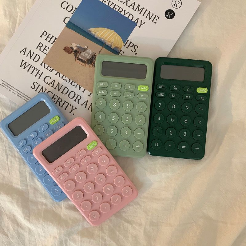Compact calculator, silent and simple for financial accounting