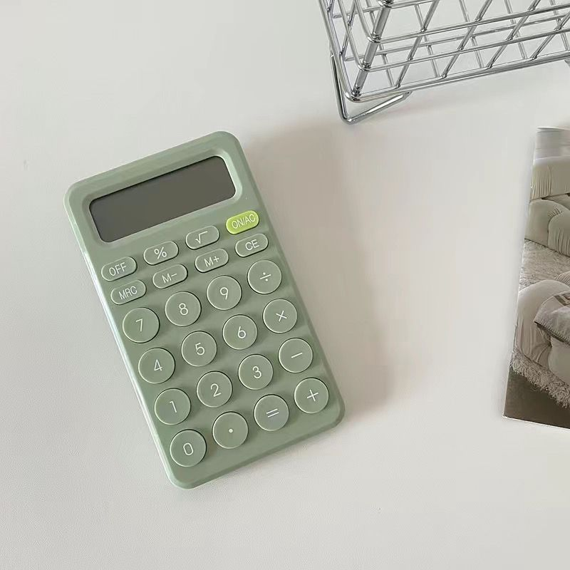 Compact calculator, silent and simple for financial accounting