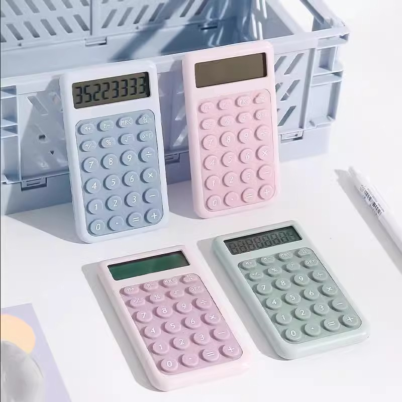 A stylish and affordable calculator for office use, perfect for students and the internet, a cute mini calculator.
