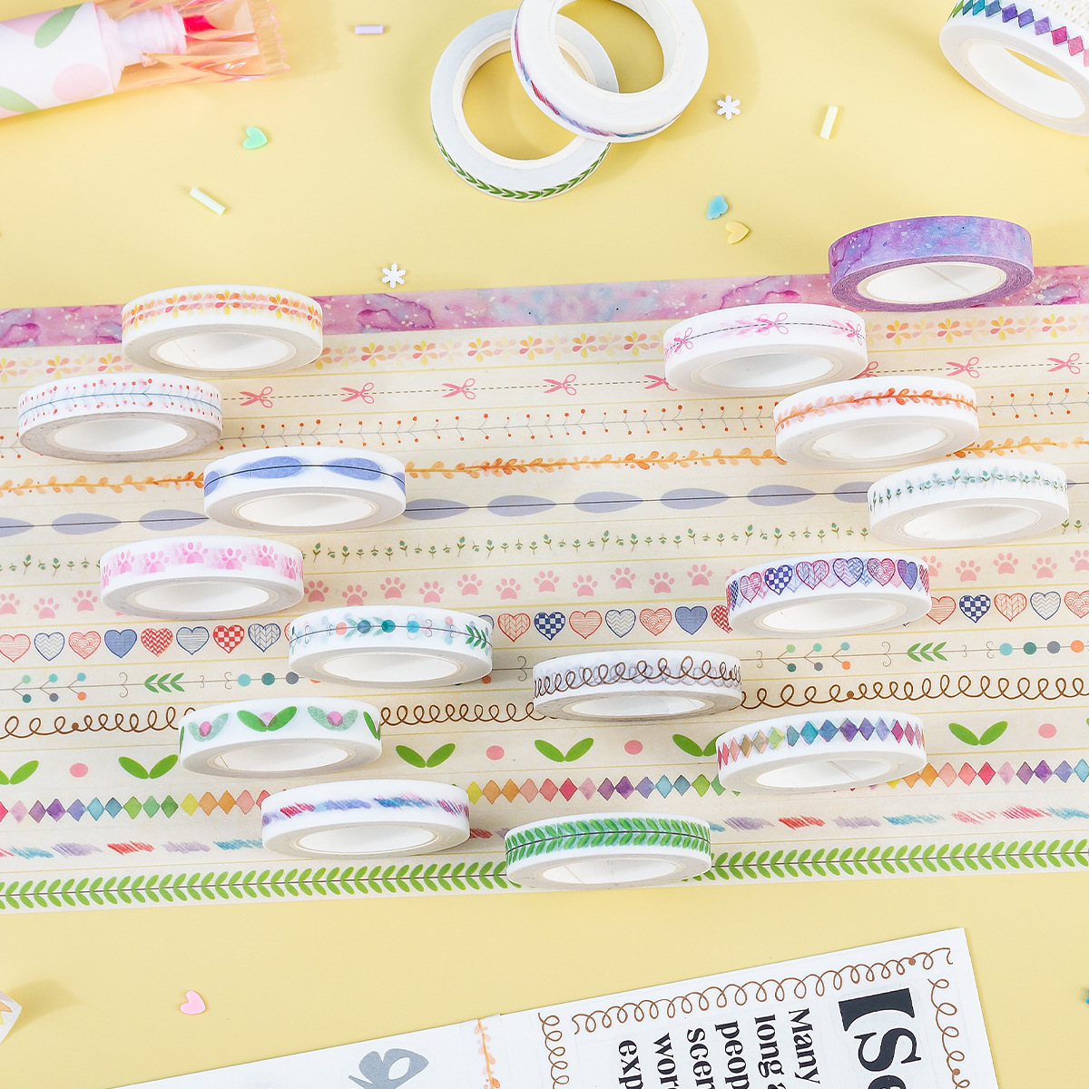 0.8cm tearable washi tape