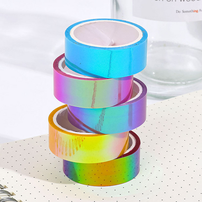 Creative Rainbow Film Laser Tape, Cool Colorful Decorative Waterproof Tape