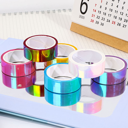 Creative Rainbow Film Laser Tape, Cool Colorful Decorative Waterproof Tape