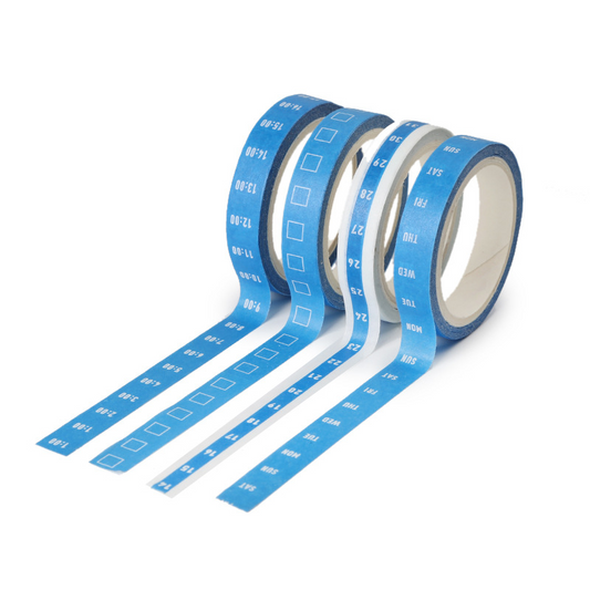 Efficiency Washi Tape Series Set: Practical Weekly Planner, Timeline, Schedule Grid Management, and Tape Decoration