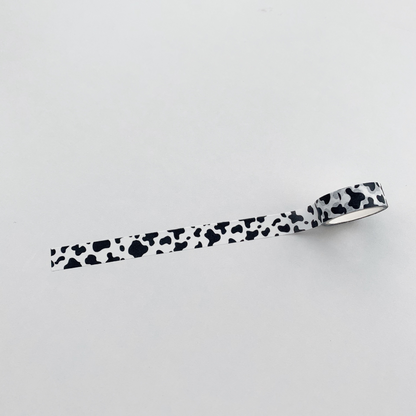 Milk-patterned leopard print washi tape, marble pattern DIY journal/diary