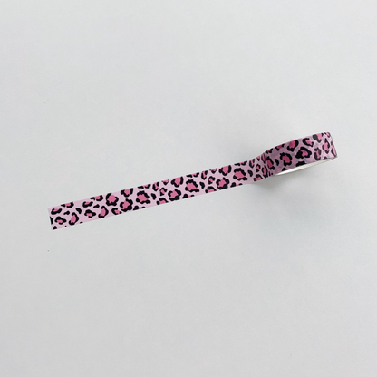 Milk-patterned leopard print washi tape, marble pattern DIY journal/diary