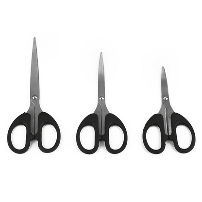 Stationery scissors, office and household sewing and paper cutting knives, stainless steel craft knives and scissors, portable student scissors
