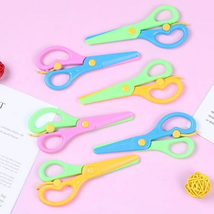 Craft scissors, children's plastic scissors, elementary school stationery, spring safety scissors, kindergarten