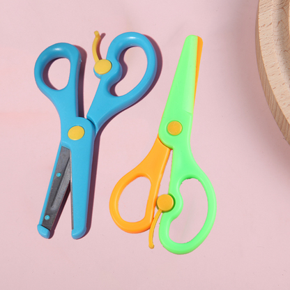 Craft scissors, children's plastic scissors, elementary school stationery, spring safety scissors, kindergarten