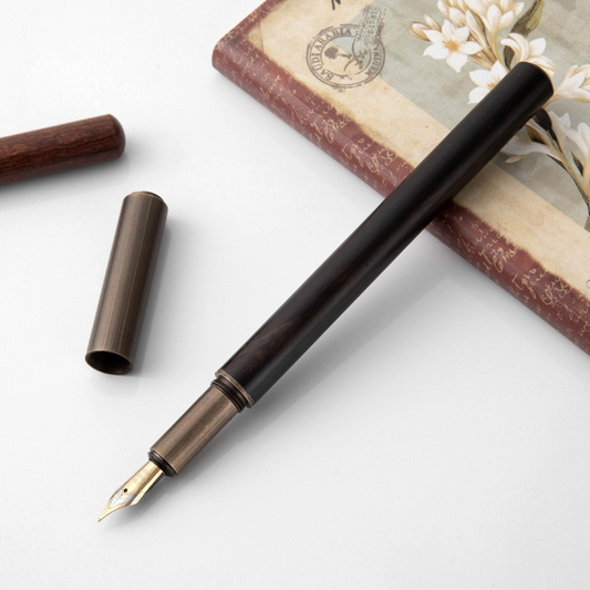Brass and sandalwood pen